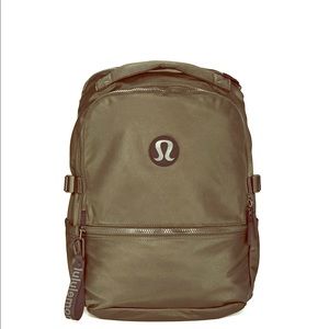 lululemon athletica Bags - New Crew dark olive backpack . 22L Brand new ! lululemon athletica Bags - New Crew dark olive backpack . 22L Brand new !